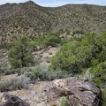  Finally, I reach a point from which the remainder of my route uphill is visible, following the rising ridge at centre-left