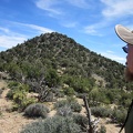 From the saddle, I look back at McCullough Mountains Peak 6557