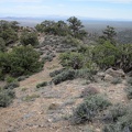  About 10 minutes later, I notice a hillside that might make for a good descent down to a wash