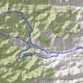 McCullough Mountains hike route from Pine Spring area
