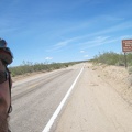 Reaching the sign for Cedar Canyon Road after 15 miles: I'm happy and pull over for a break