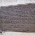 Detail view of the E Clampus Vitus plaque at the junction of Mojave Road, Kelso-Cima Road and Cedar Canyon Road