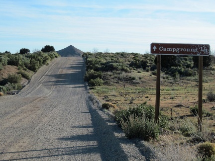 Finally, I reach the Mid Hills campground entrance road; those final two miles always seem to last forever