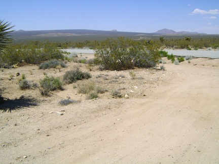 I pull in at the road to Chicken Water Spring and try my cell phone; it works here as hoped