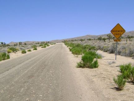 Cedar Canyon Road's famous &quot;pavement ends&quot; sign