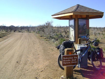 Mid Hills campground, Mojave National Preserve, entrance kiosk