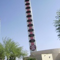 Baker's "world's tallest thermometer," next to the Big Boy restaurant, registers a balmy 71 degrees this morning