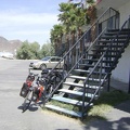 The 10-ton bike is now packed and assembled, ready to leave the Royal Hawaiian and spend two weeks in Mojave National Preserve