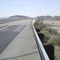 Leaving Baker, the 10-ton bike and I cross the I-15 freeway and head toward Mojave National Preserve