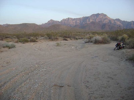 The "shortcut" ends at a junction with the middle fork of Globe Mine Road