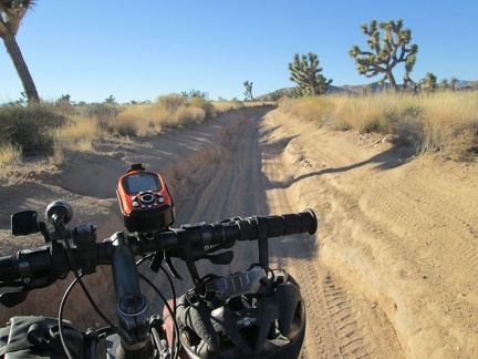 This stretch of the Mojave Road provides an off-camber driving experience