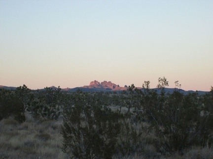  A lavender glow continues to illuminate the Castle Peaks for a few more minutes