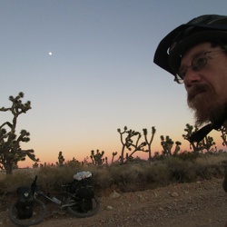 Day 7: Crossing Lanfair Valley: Piute Gorge to Bathtub Spring by bicycle via Mojave Road and Ivanpah Road