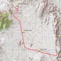 Route: Piute Gorge to Bathtub Spring by bicycle via Mojave Road and Ivanpah Road