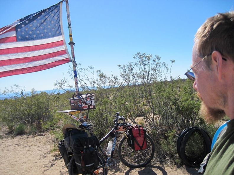 I arrive at the famous Mojave Road mailbox in the middle of nowhere and sign its guest book