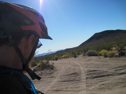 I reach the junction of Aiken Mine Road, ending the enjoyable ride down the old Mojave Road