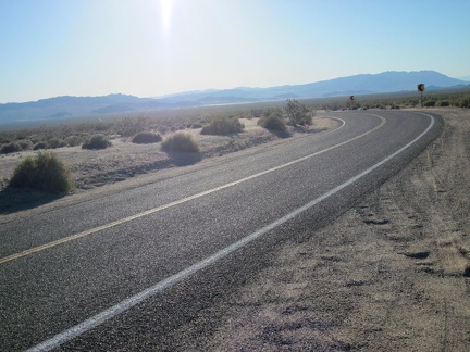 I stop briefly at Kelbaker Road's 10-mile curve, which means just 10 more miles until I reach Baker