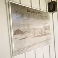 A plaque on the side of the Stovepipe Wells general store