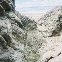 Day 6, morning: A walk down upper Monarch Canyon to Monarch Spring for drinking water