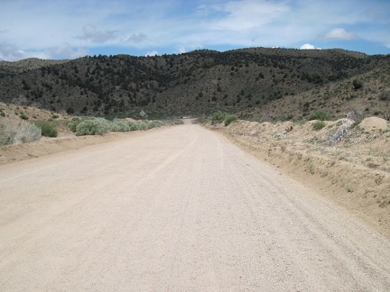 The north end of Black Canyon Road is a nice straight downhill to the &quot;T&quot; intersection at Cedar Canyon Road