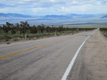 I begin the stimulating descent down Morning Star Mine Road into Ivanpah Valley, and I don't stop until I reach the bottom