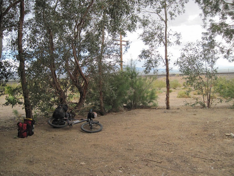 The tent camping area at Nipton is right along the tracks, which provides stimulating late-night noise when freight trains pass