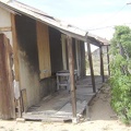 The decaying front porch of Death Valley Mine house #2