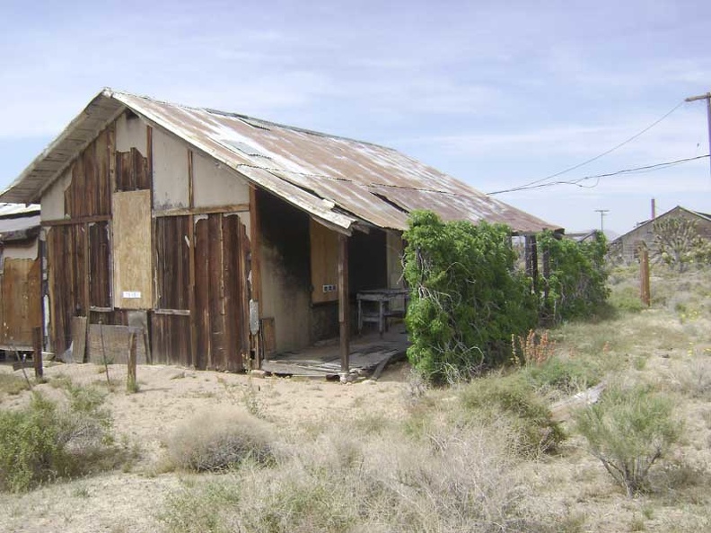 Death Valley Mine house #2 also has drought-tolerant vines growing in front of it