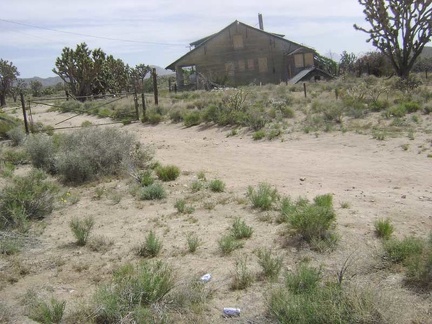 I walk up the road to the old house at the Death Valley Mine site