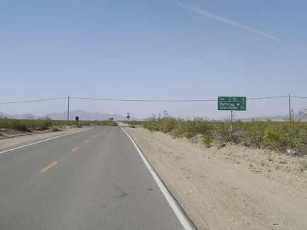 Ivanpah Road ends