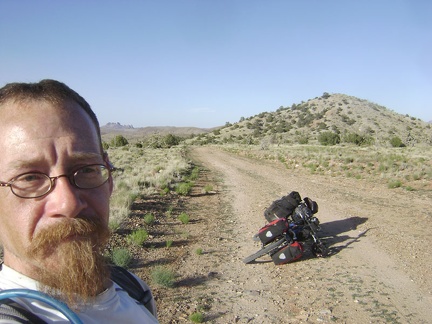 I walk my bike down the mostly-bumpy two miles of Keystone Canyon Road