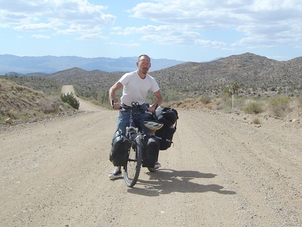 I really like this area of Ivanpah Road where my bike broke down a couple of days ago