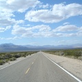 The final slow descent to the bottom of Ivanpah Valley passes beautifully