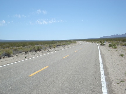 Morning Star Mine Road keeps climbing slowly up the fan
