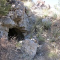 I stumble across a small prospect above Cottonwood Spring, Mojave National Preserve, not marked on my map