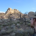After another GPS check, I see I need to climb over this little hill ahead, to the left of the pinnacles