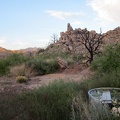 I arrive at Bathtub Spring at sunset, which is not the same Bathtub Spring where I hiked last week