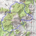 Five-springs hike in the northern Mid Hills/New York Mountains: route