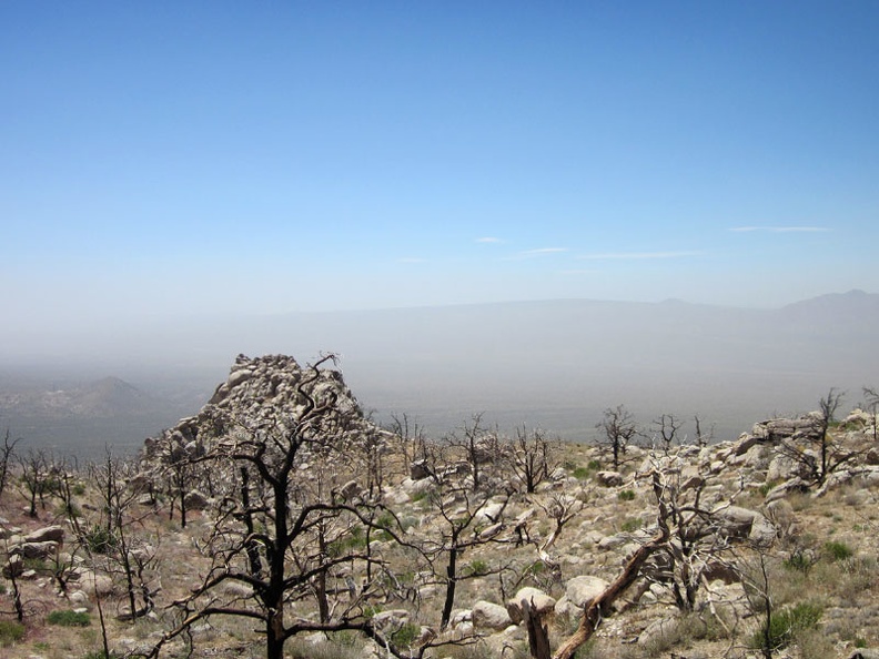 I'm high enough now to see all the way across the west end of Ivanpah Valley