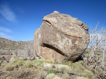Front-on, these rocks look like a twisted, drunken face