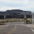 As old Route 66 crosses the tracks just after an I-40 overpass, I'm briefly facing Pisgah Crater