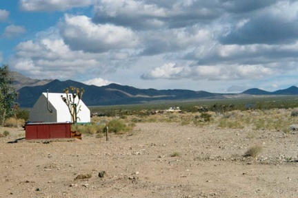 One of the tent cabins at Nipton