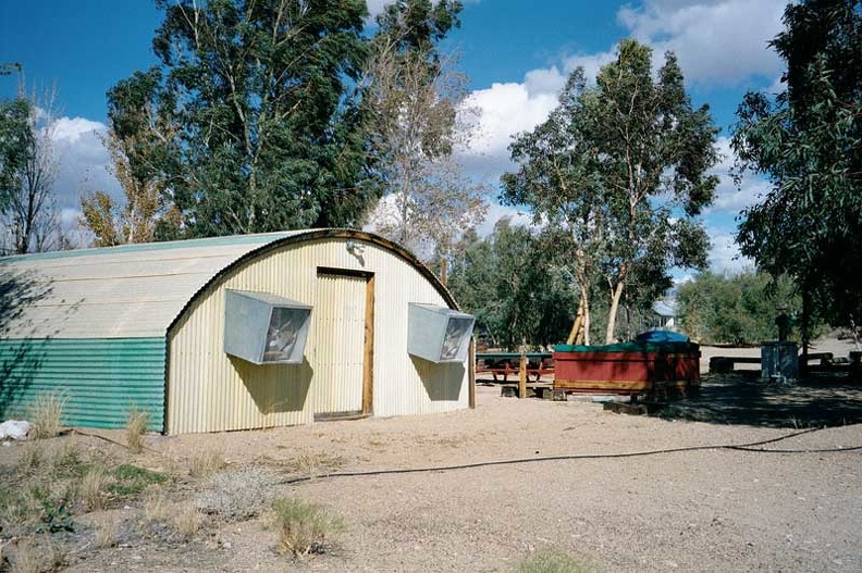 The shower building (quonset hut) at Nipton