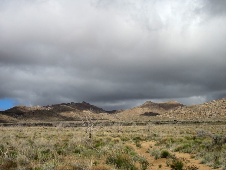 I keep looking back at the ominous clouds behind me as I ride down Howe Spring Road