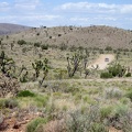 A couple of cars pass me along Ivanpah Road