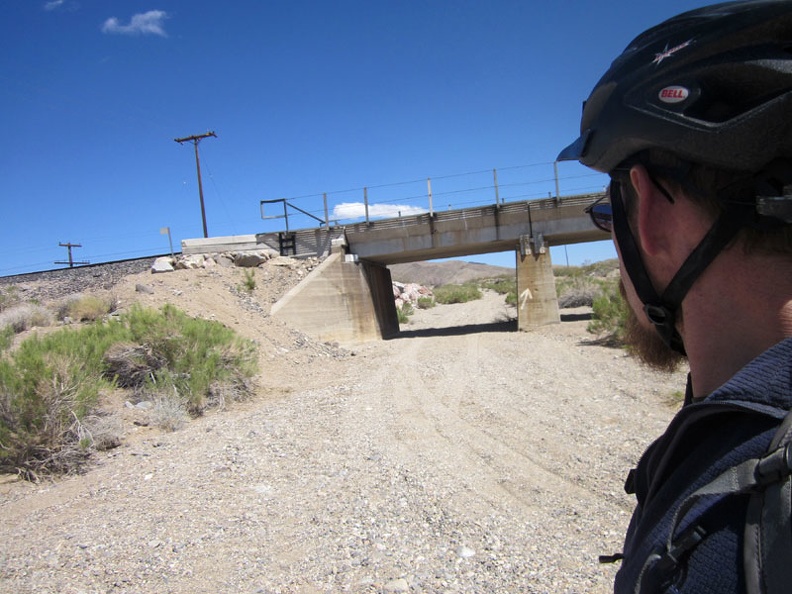 I pass another of these railway bridges and this one has a sandy road running under it, toward Willow Wash