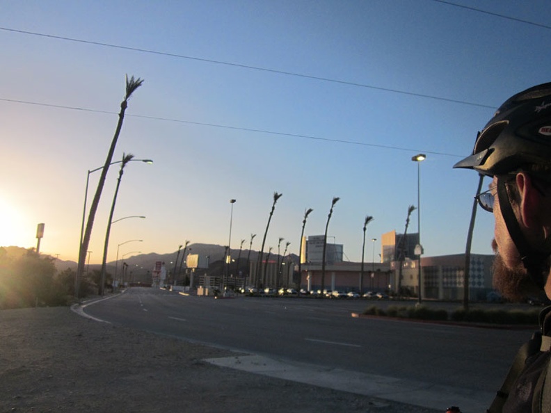 Back on the pavement of Primm, Nevada, where I started two weeks ago