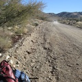 After our hearty chat, Ken drives away and I remount the 10-ton bike for the ride down Ivanpah Road on my way to Nipton