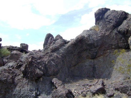 More volcanic-looking rock on Black Palisades, Mojave National Preserve