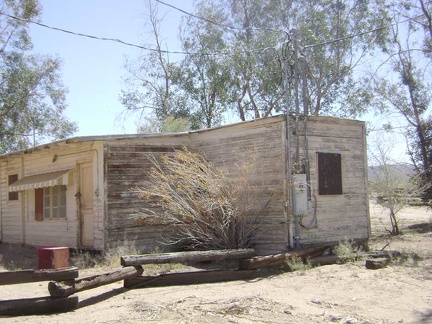 This trailer-like building looks to be a former residence